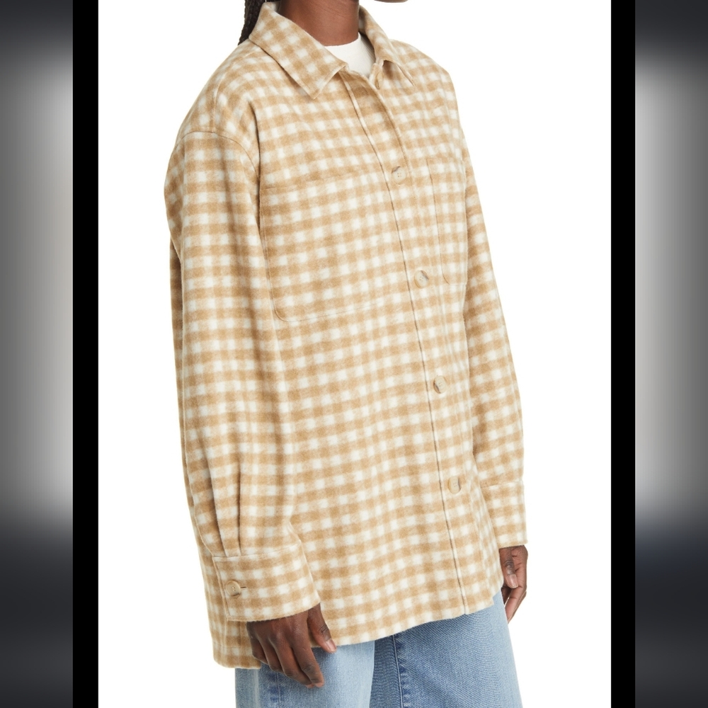 Frame Gingham Shacket - image 2